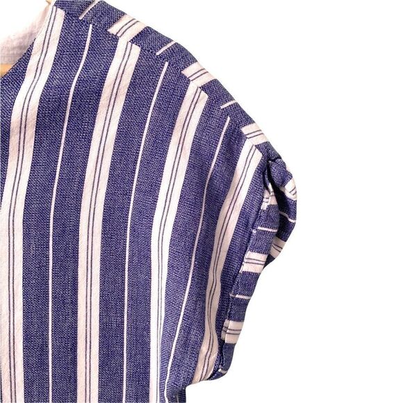 Tularosa Boho Blue Stripped Tunic Dress with Tassel in Size Medium - Picture 11 of 13